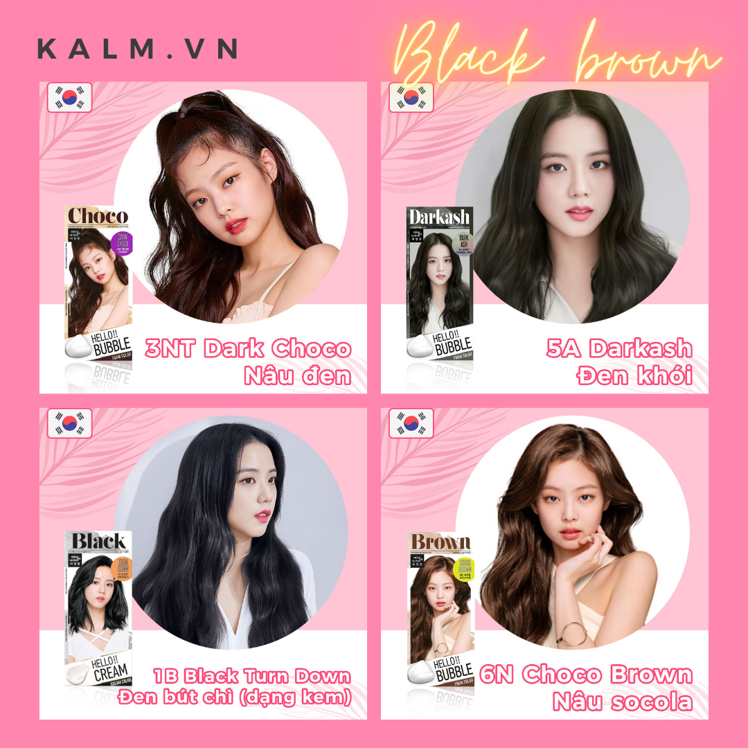 Thuốc nhuộm tóc bọt biển Hello Bubble chính hãng Hàn Quốc