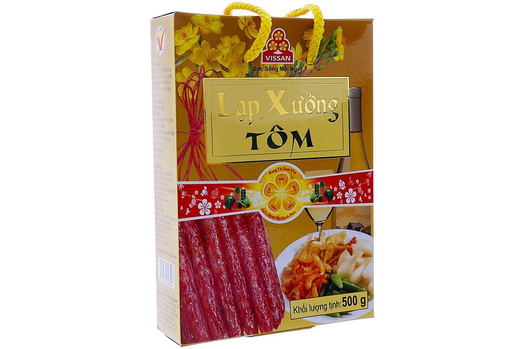Lạp xưởng tôm Vissan hộp 500g