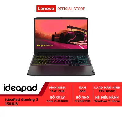 Laptop LENOVO IdeaPad Gaming 3 15IHU6 i5-11300H|8G|512G|15.6FHD-120Hz|RTX3050Ti|W11