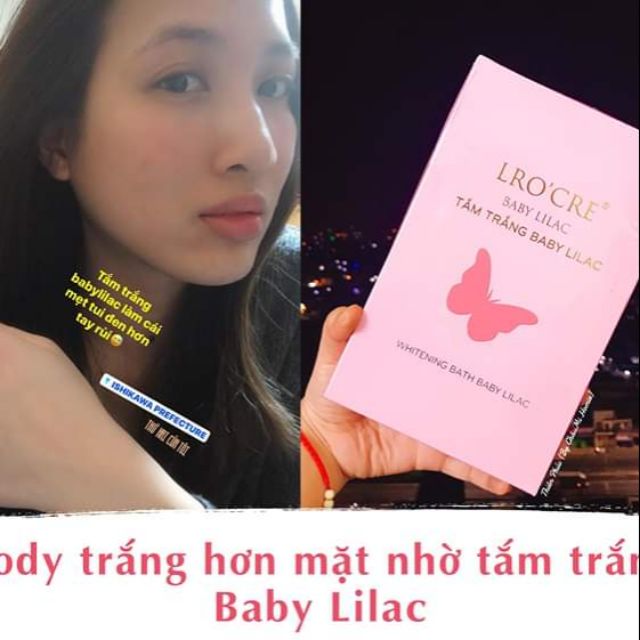 [HCM]TẮM TRẮNG BABY LILAC SÉT 3 GÓI