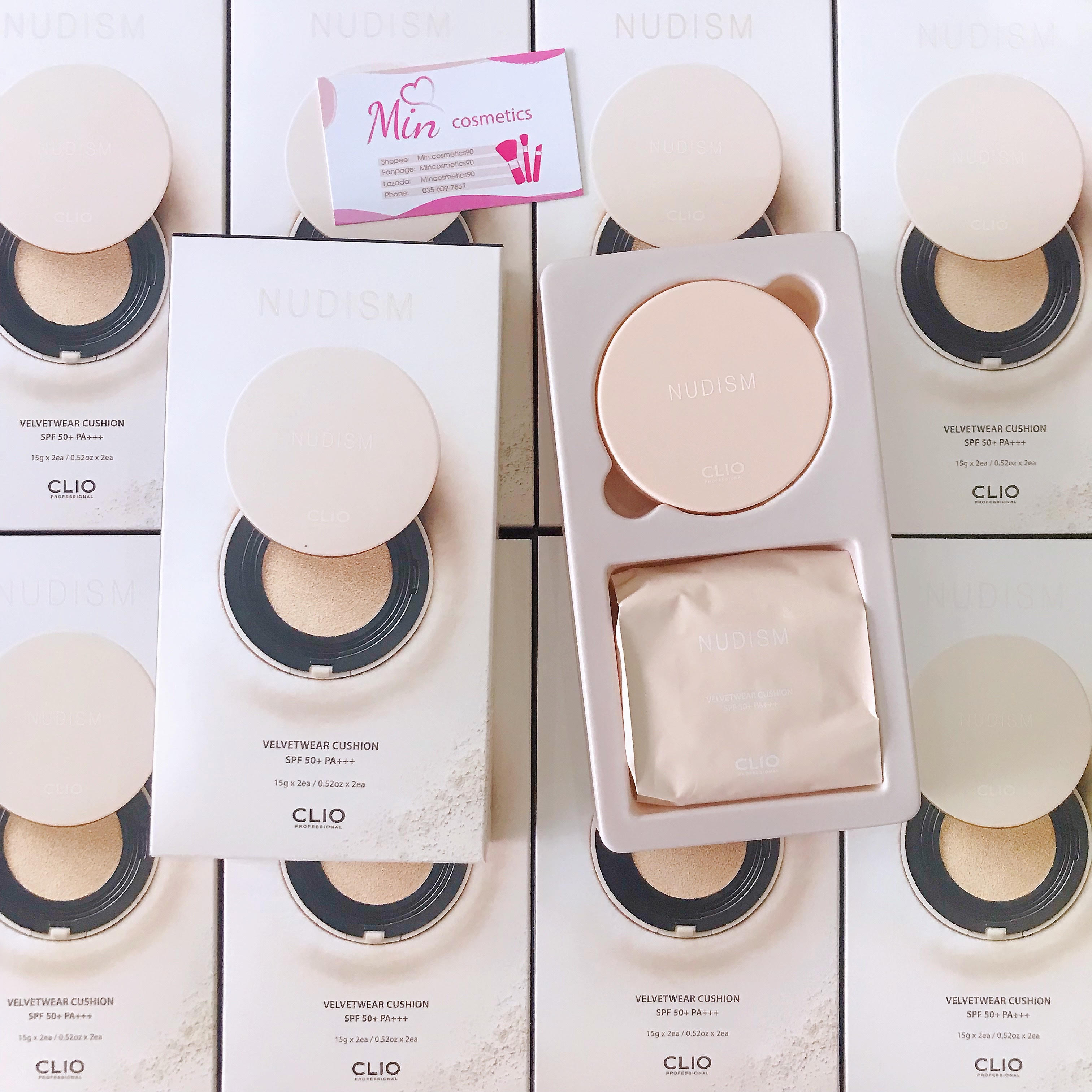 [SẴN-AUTH 100%] PHẤN NƯỚC CLIO NUDISM COVER CUSHION SPF50+ PA+++
