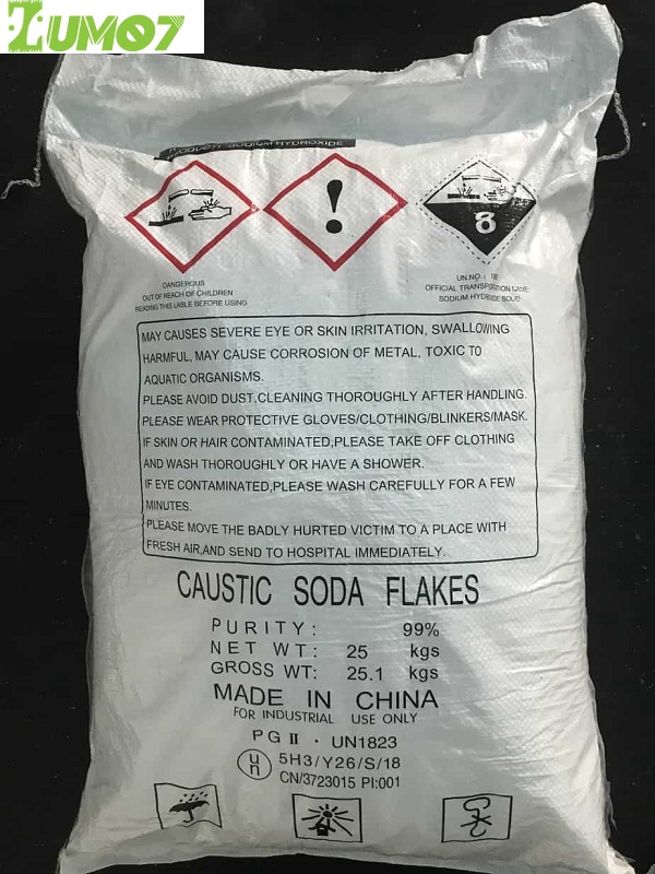 Xút NaOH 99% Vảy _Sodium Hydroxide Flake