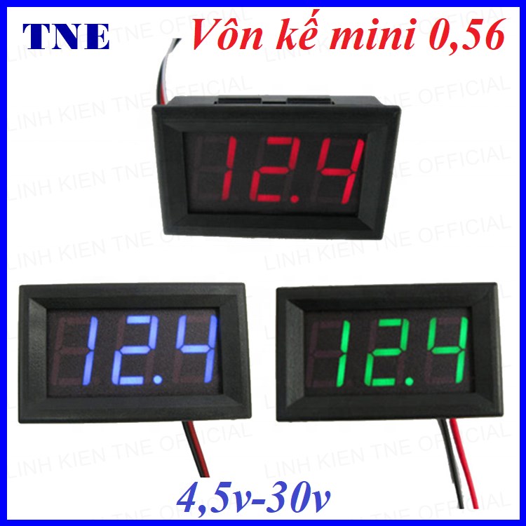 [HCM]Vôn kế mini 0.56 inch DC 4,5v-30v