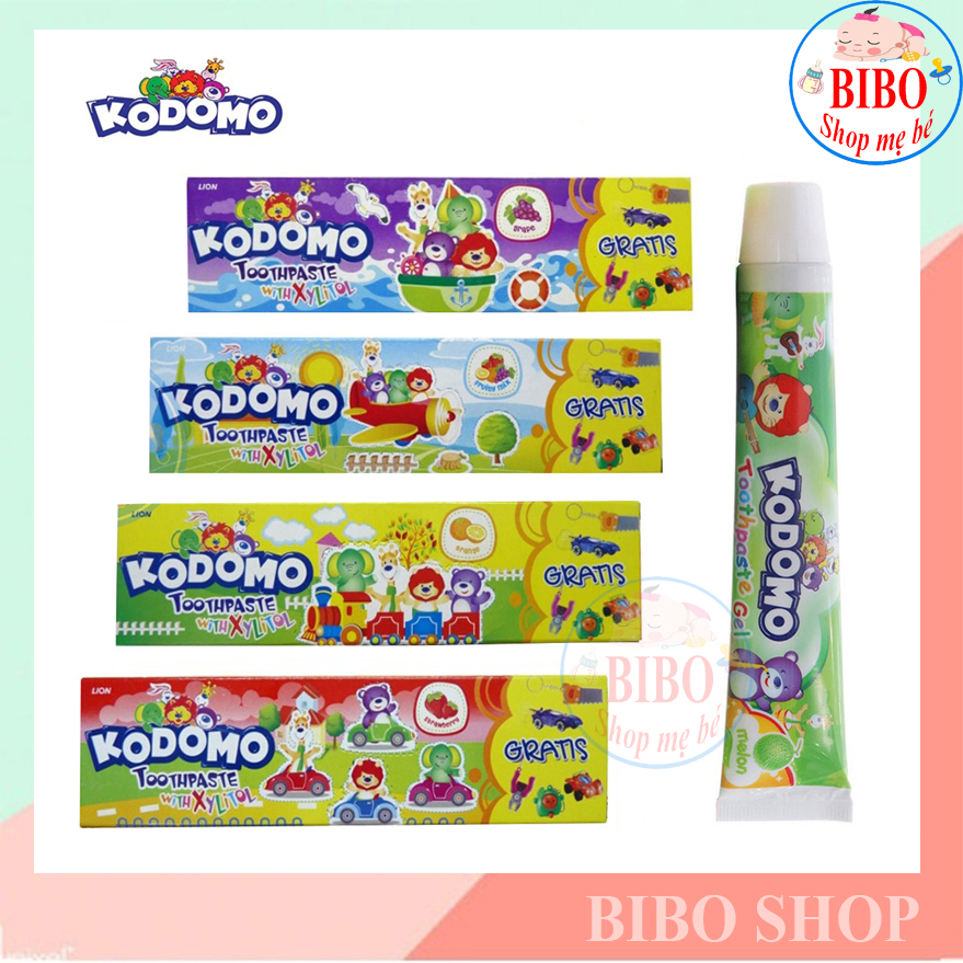 Kem Đánh Răng Trẻ Em Kodomo Thái Lan - 45g có nhiều mùi hương trái cây cho bé dễ chịu