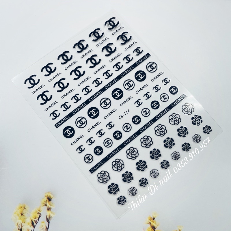 Stick hoạ tiết thương hiệu dán móng, miếng dán trang trí móng MOON NAIL