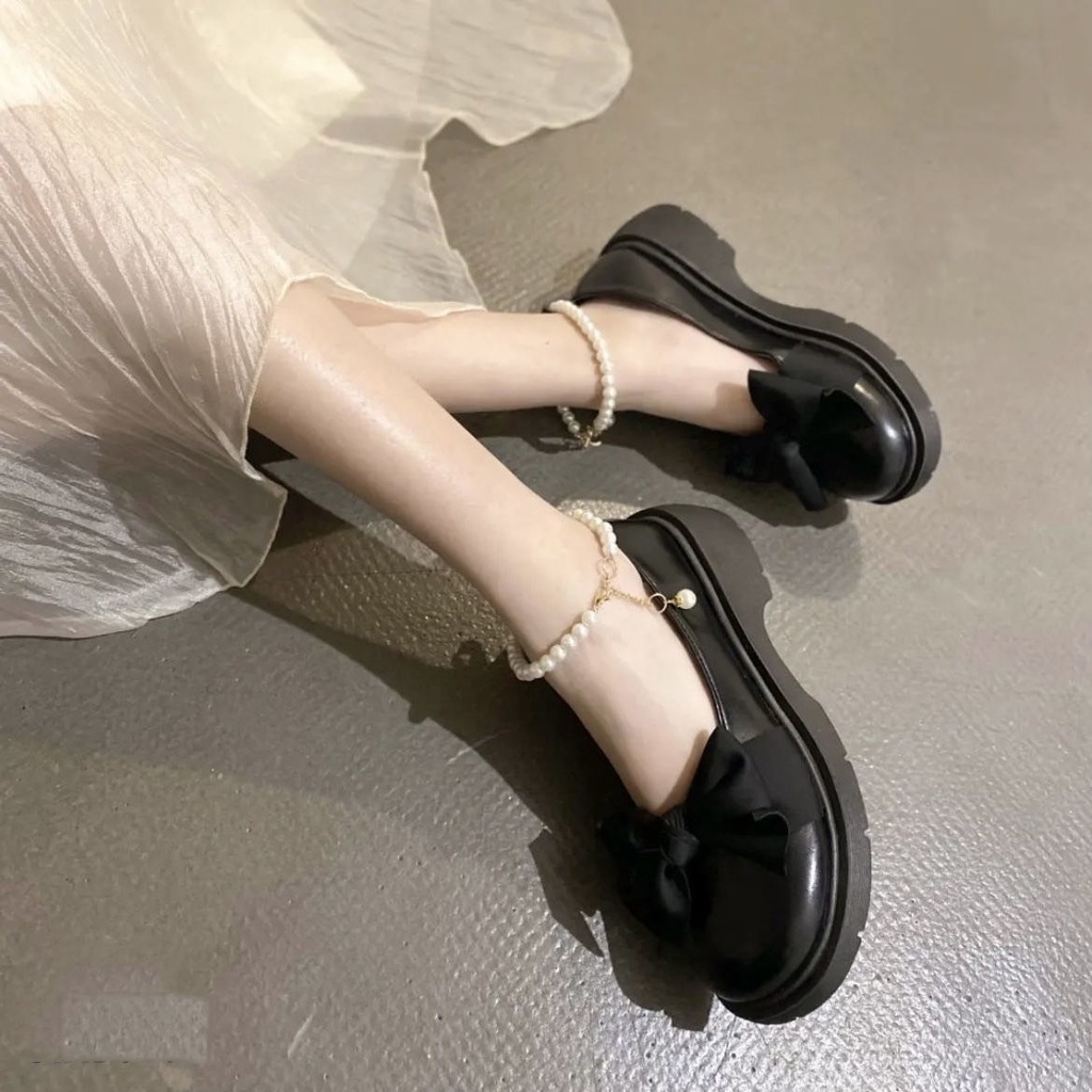 Giày búp bê phối nơ quai ngọc xinh xắn đủ size