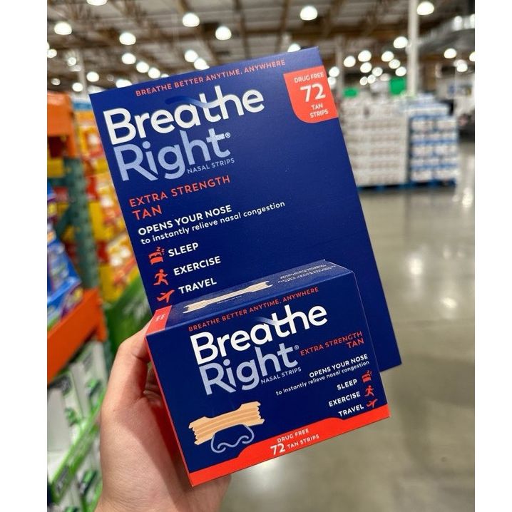 Miếng dán chống ngáy Breath Right hộp 72 miếng