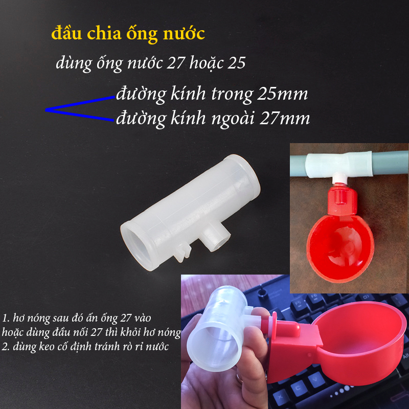 Máng uống tự động cho gà ngan vịt gia cầm vật nuôi loại đẹp