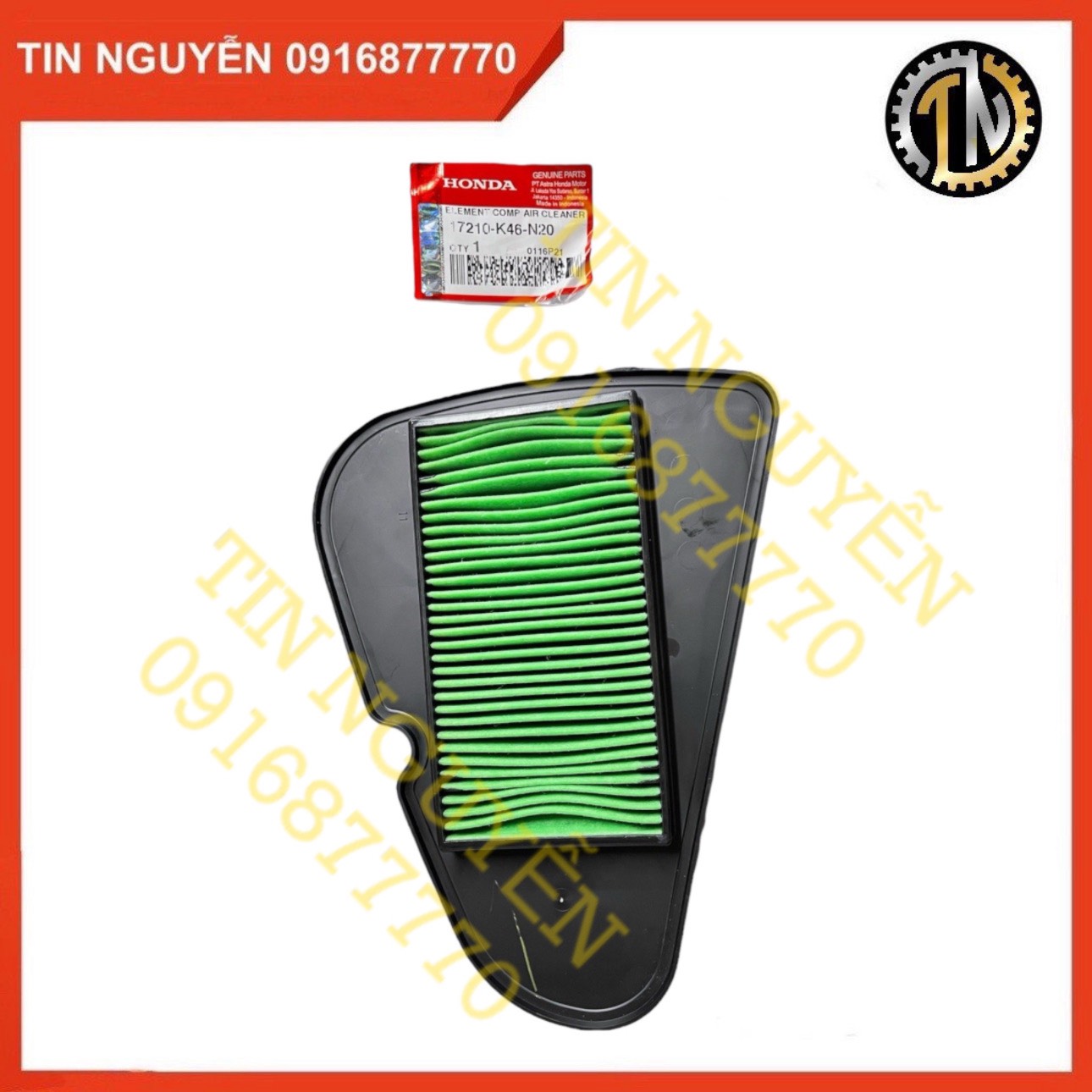 Lọc gió scoopy 110 đời cũ, zoomer x 110, beat 110 chính hãng honda