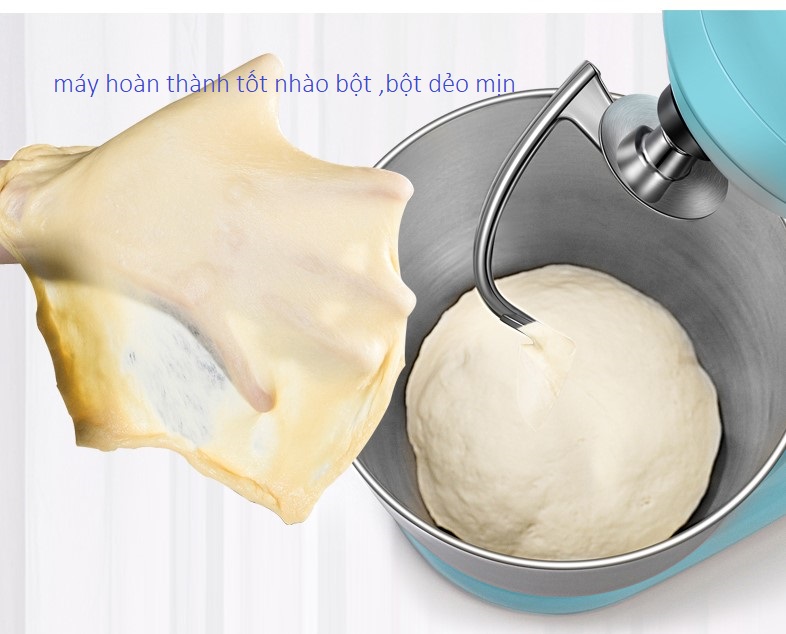 MÁY ĐÁNH BỘT, QUẾT THỊT ,chà BÔNG HÃNG CHEFTRONIC 5L 1000W