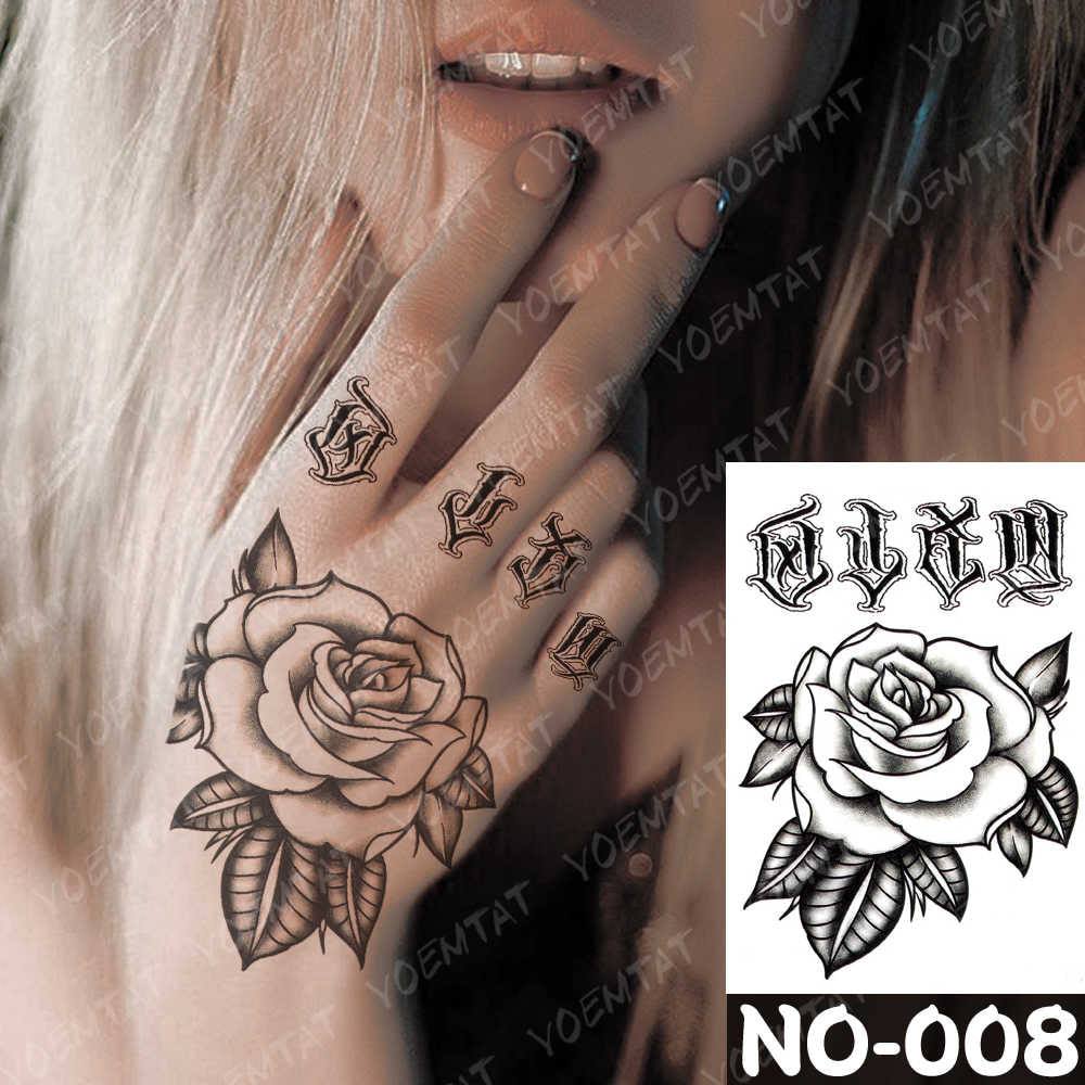 Giảm giá Hình dán hoa hồng chất lừ qs08 - miếng dán hình xăm tatoo ...