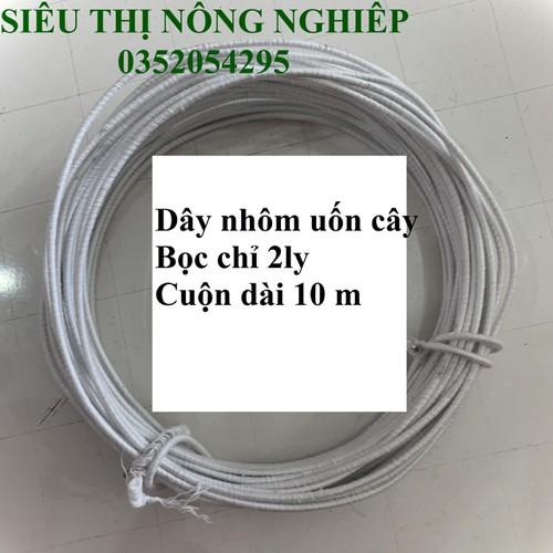 Dây nhôm uốn cây cảnh bọc chỉ 2ly - Dây nhôm bọc chỉ 2ly