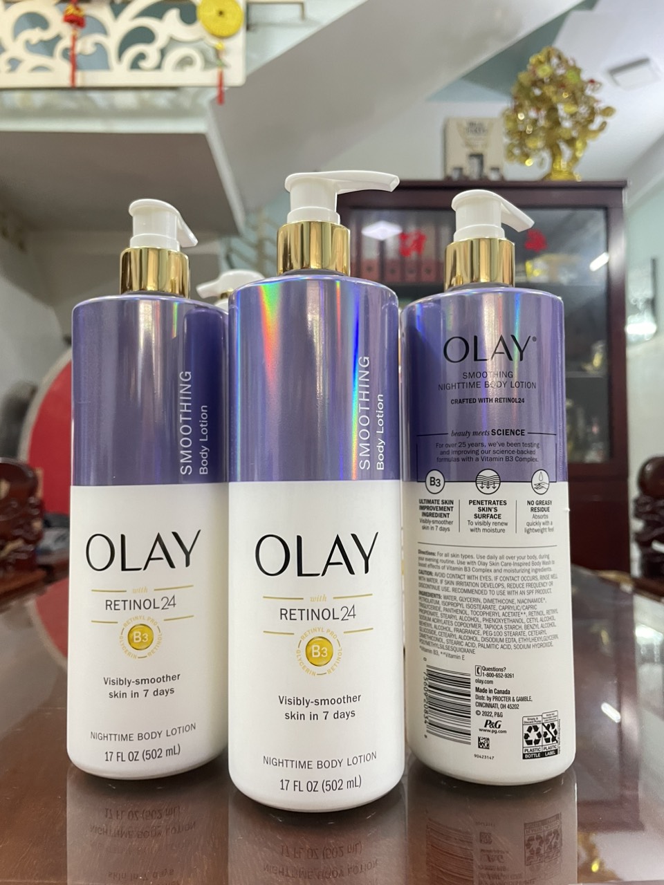 Dưỡng thể Olay Smoothing Body Lotion with Retinol and Vitamin B3