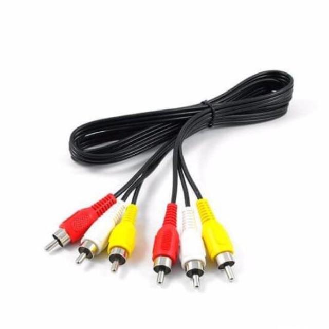 Cáp AV RCA dây AV 6 đầu hoa sen dài 5m