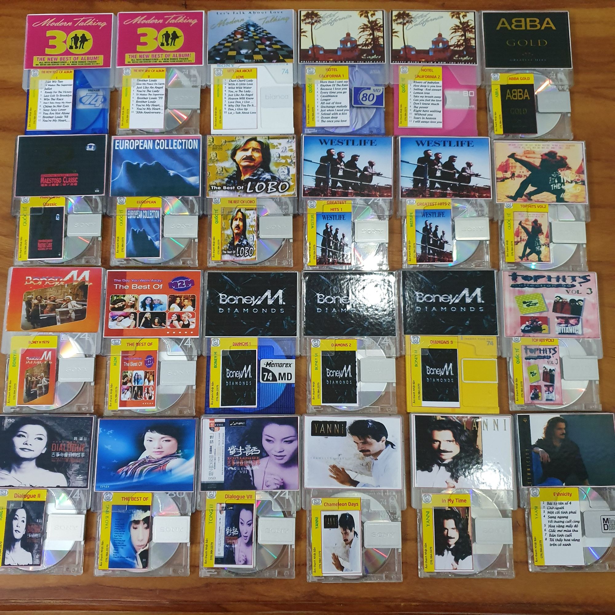 [MDCD] Tổng Hợp Đĩa MD Mini Disc Quốc Tế - Khách Tự Chọn Chương Trình