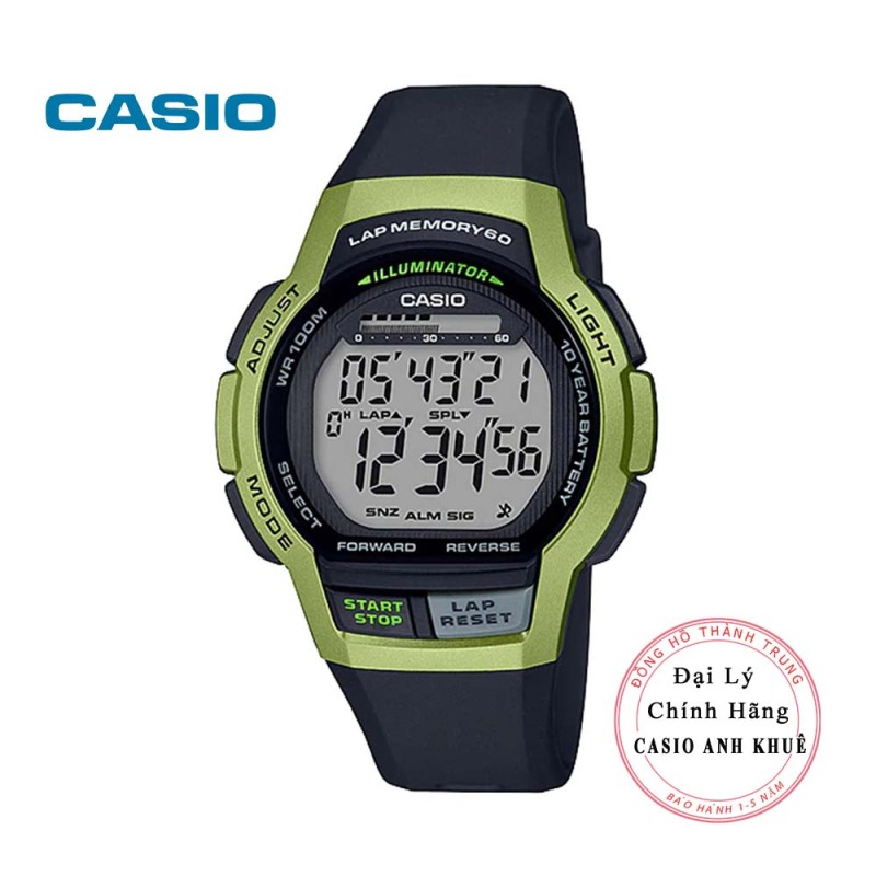 Đồng hồ điện tử Nam Casio WS-1000H-3AVDF dây nhựa
