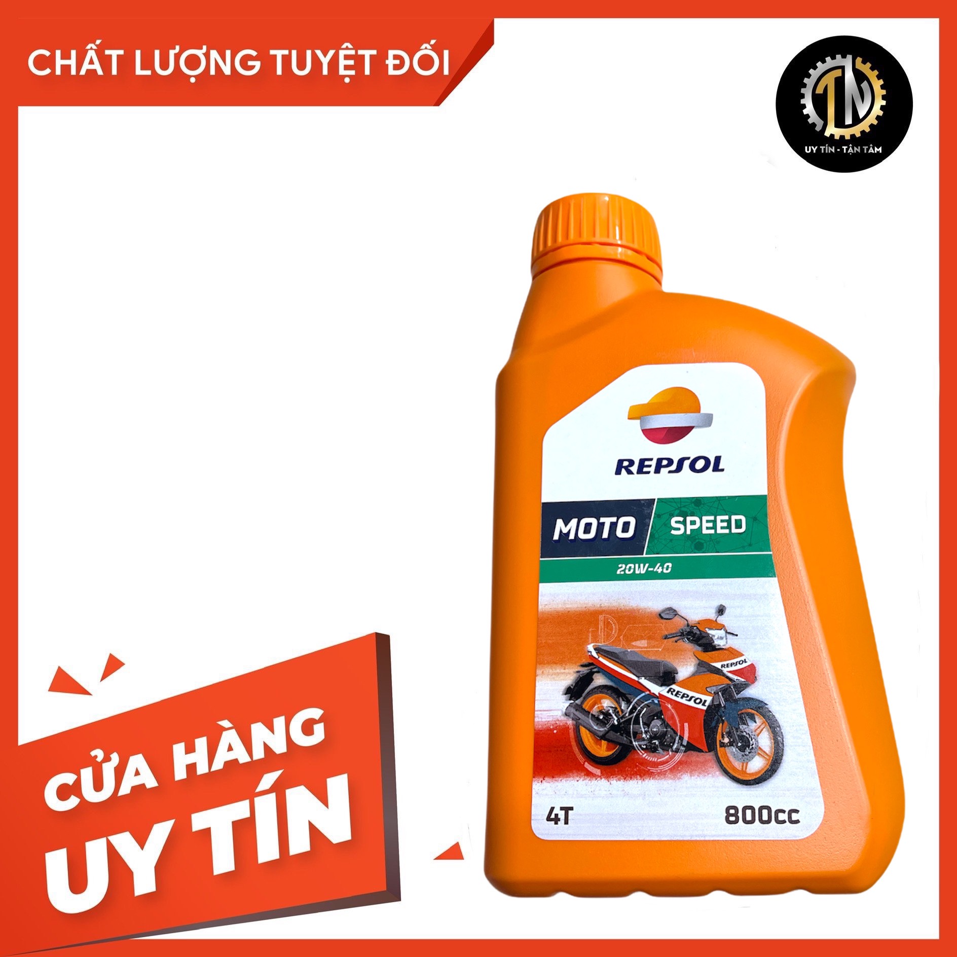 Nhớt repsol 20w40 moto speed 4t 800ml chính hãng