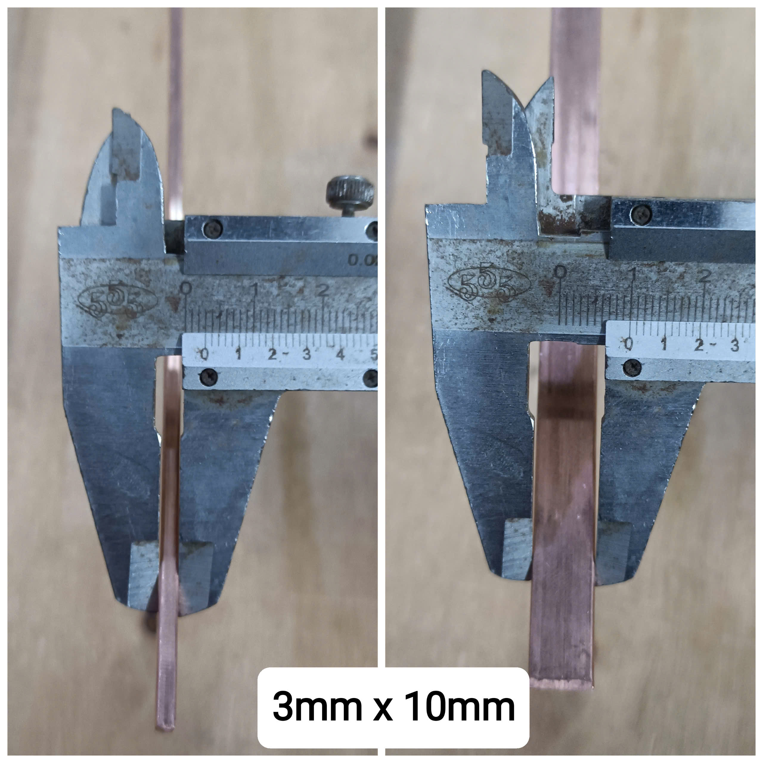 10cm thanh đồng đỏ (shop cắt theo tổng chiều dài khách đặt, không cắt ngắn 10cm)