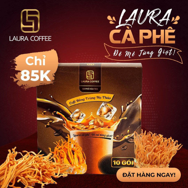 Cà phê Nhật Kim Anh cà phê hòa tan Laura Coffee (Hộp 10 gói)