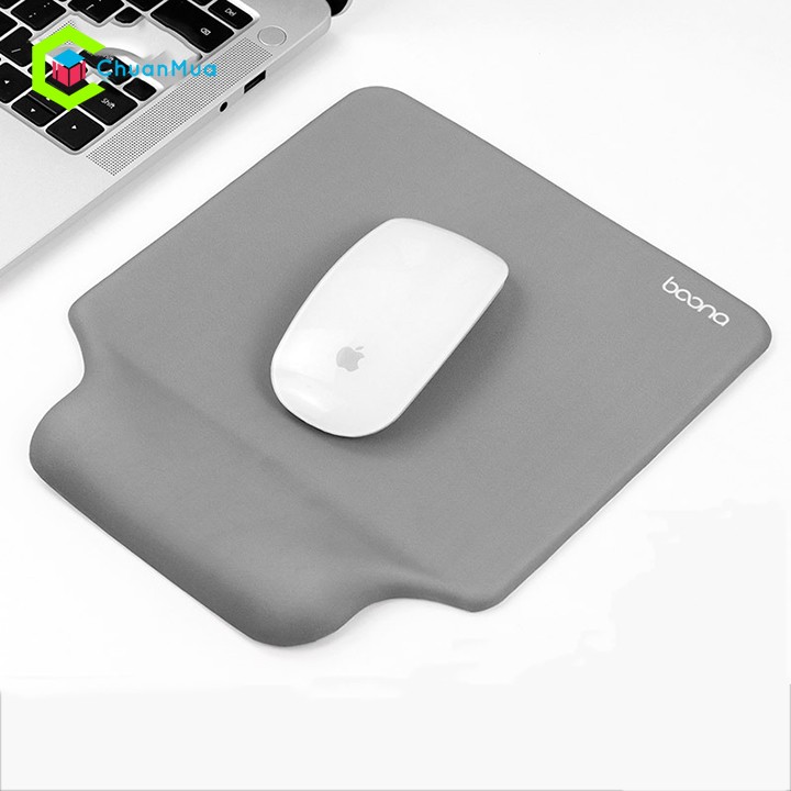 Miếng Lót Chuột Có Đệm Tay Silicon Cao Cấp (Kê Chuột, Bàn Di Chuột, Boona Mouse Pad, Chống Mỏi Tay, Giá Sỉ,...) | PKB040