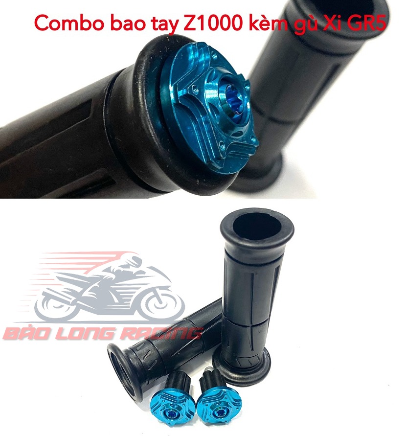 Combo bao tay Z1000 tặng kèm Gù Xi Gr5 Xanh Lục Bảo gắn Xe máy Sirius,Exciter,Winner,Wave....