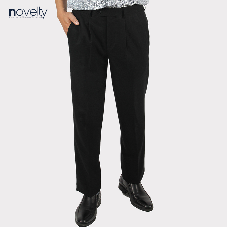 Quần tây nam novelty 1ply classic màu đen nqtmmdnt3c2204901