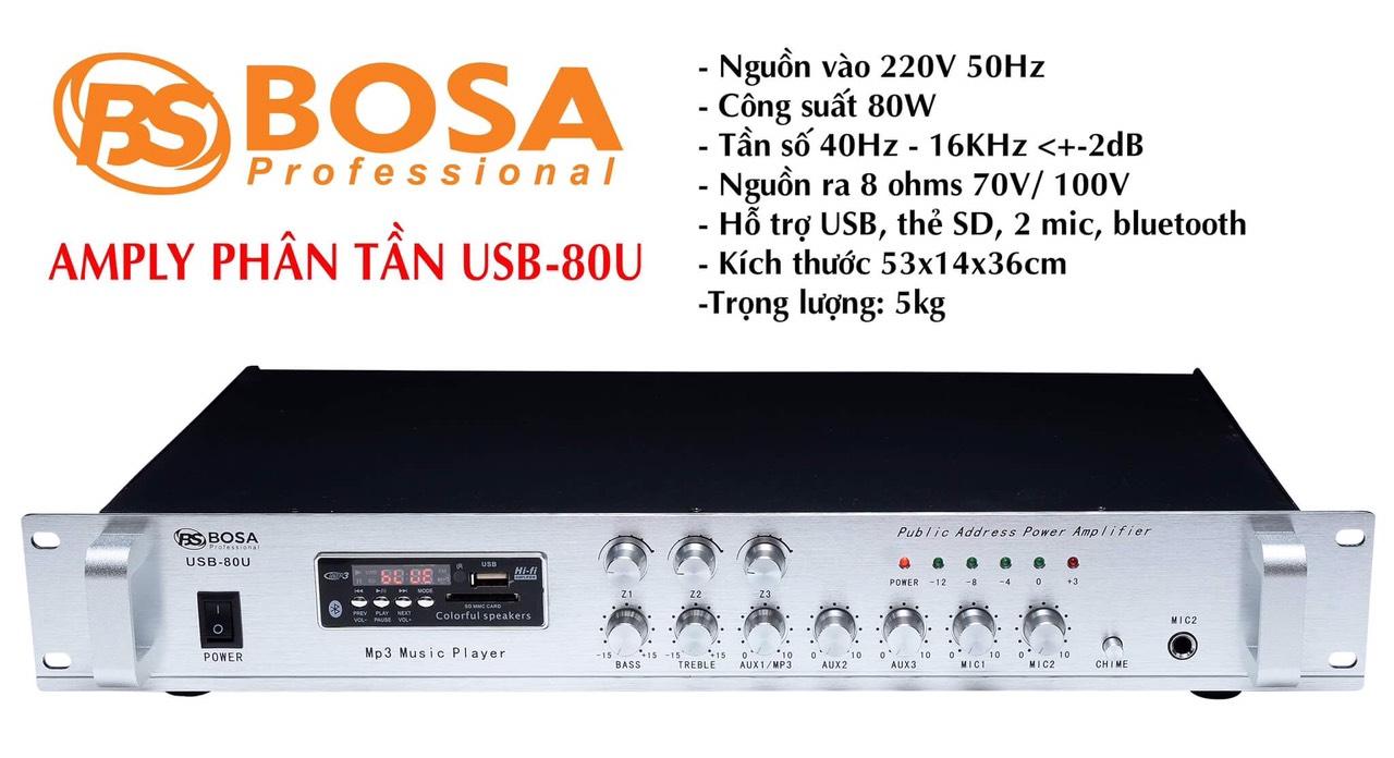 [HCM]Amply Phân Tần Bosa USB-80U