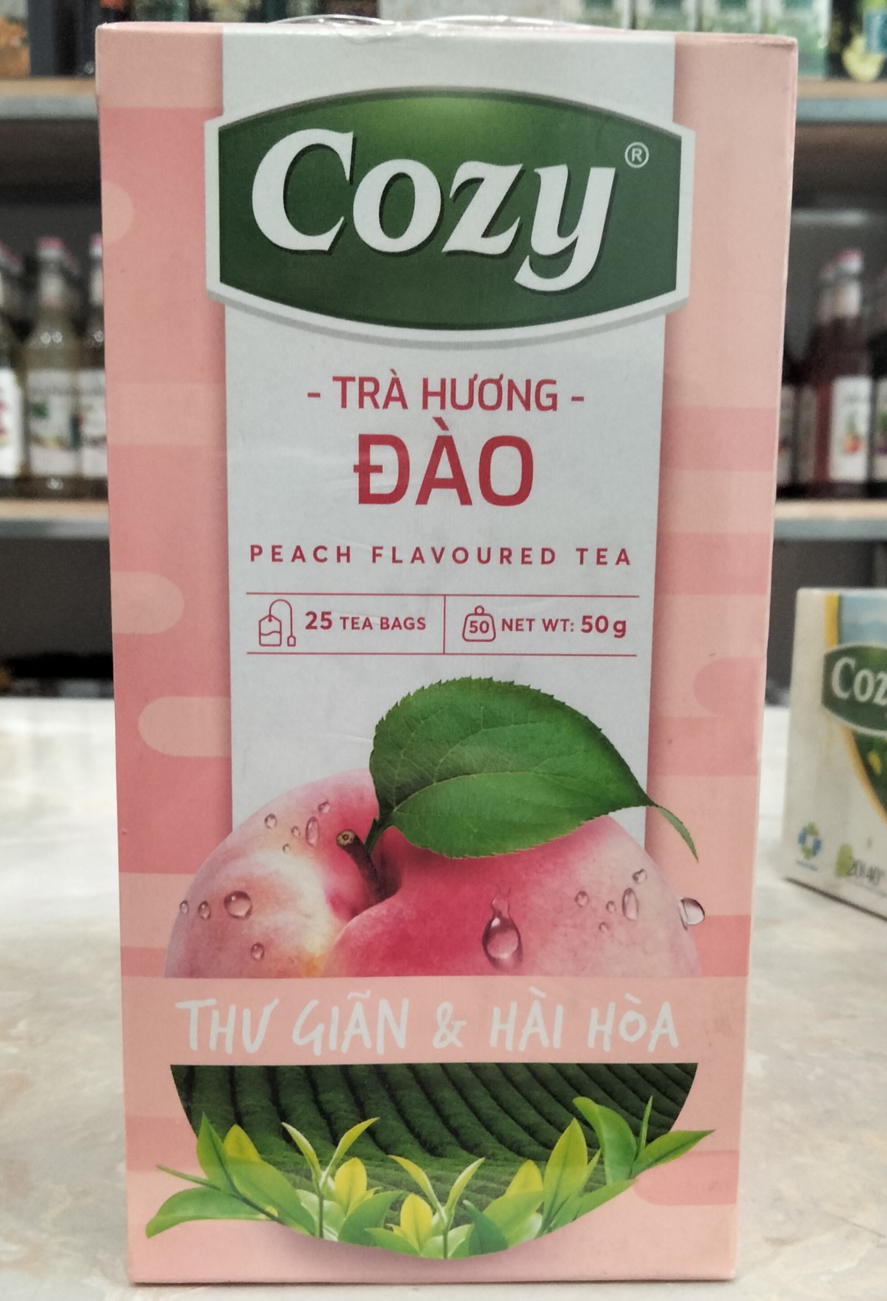 TRÀ COZY HƯƠNG ĐÀO TÚI LỌC 50G