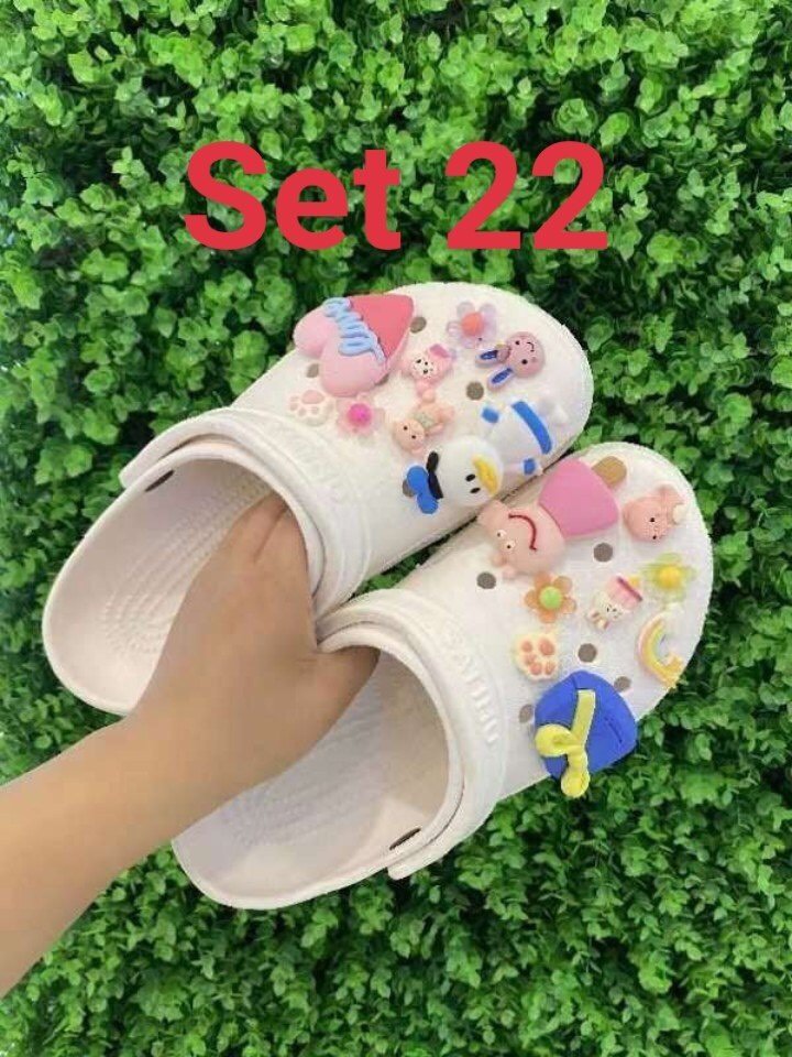 Charm, jibit mới, chuyên gắn giày dép crocs, bán theo set - PB248