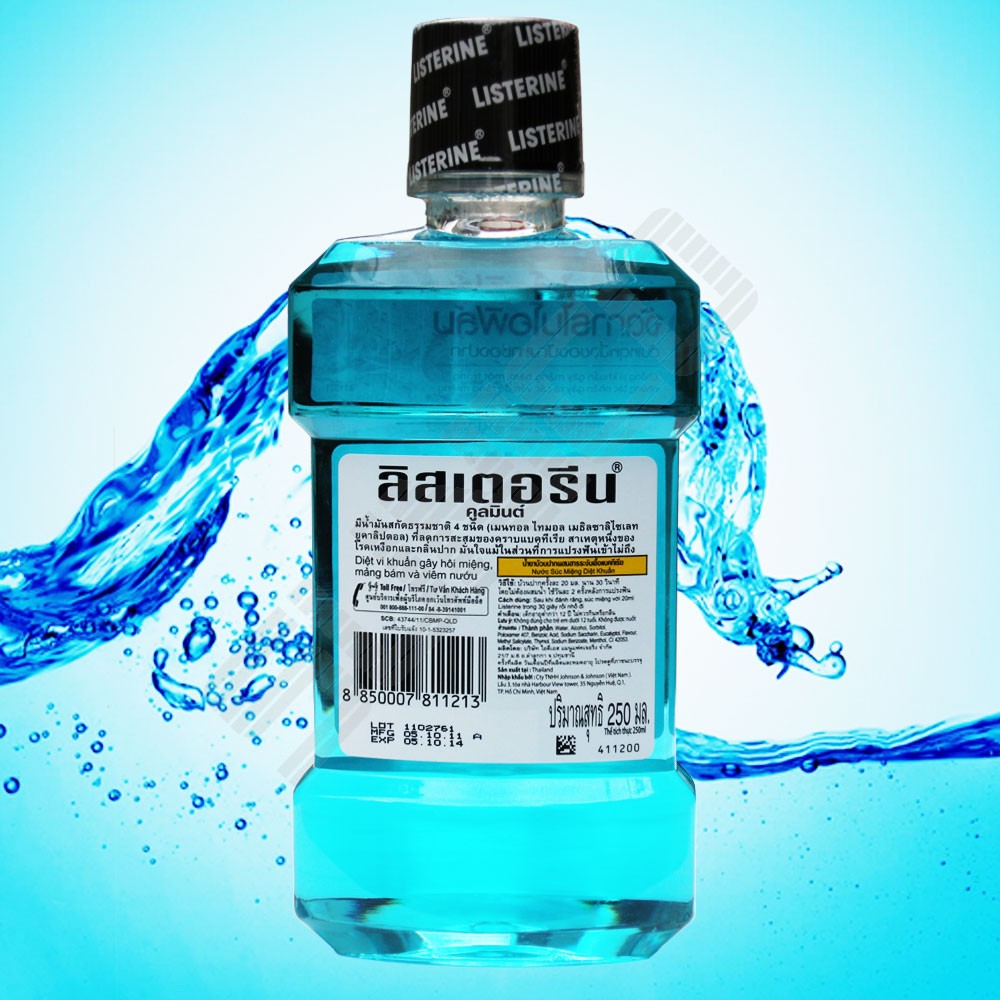 [HCM]Nước súc miệng listerine cool mint 750ml