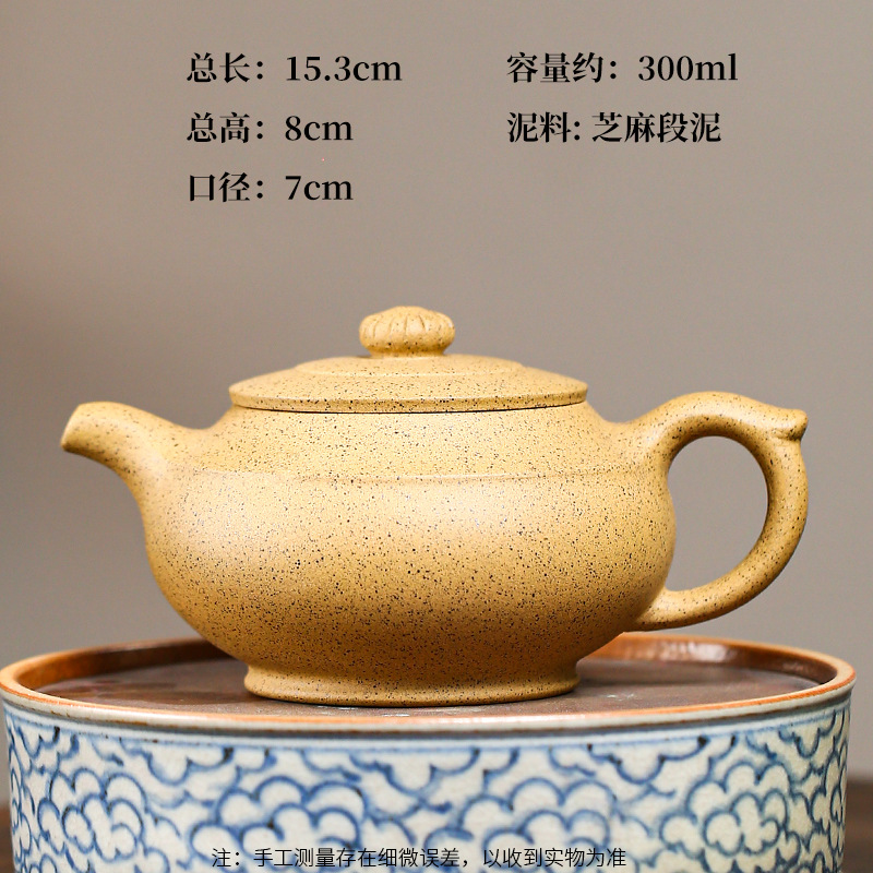 Ấm Tử Sa Nghi Hưng Thần Vận 300 ml (Chi Ma Đoạn Nê)