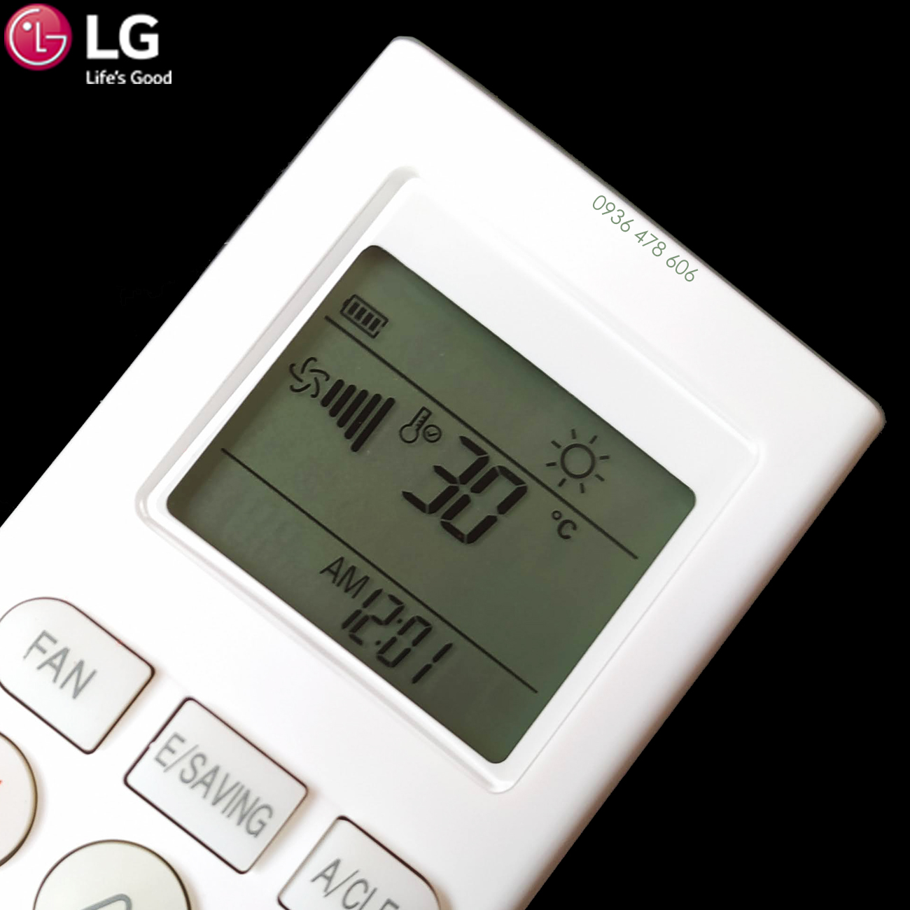 Điều khiển điều hòa LG 2 chiều Jet Cool