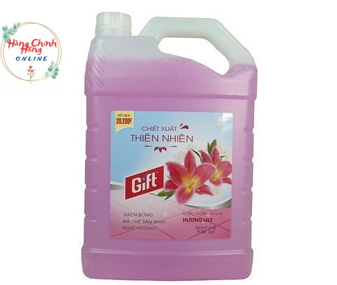 [HCM] Nước lau sàn Gift hương LILY can 3.8kg