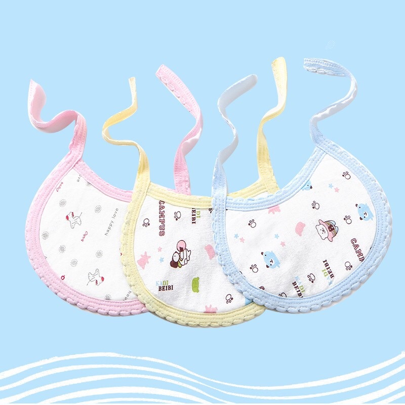 Yếm tròn cotton buộc dây siêu xinh