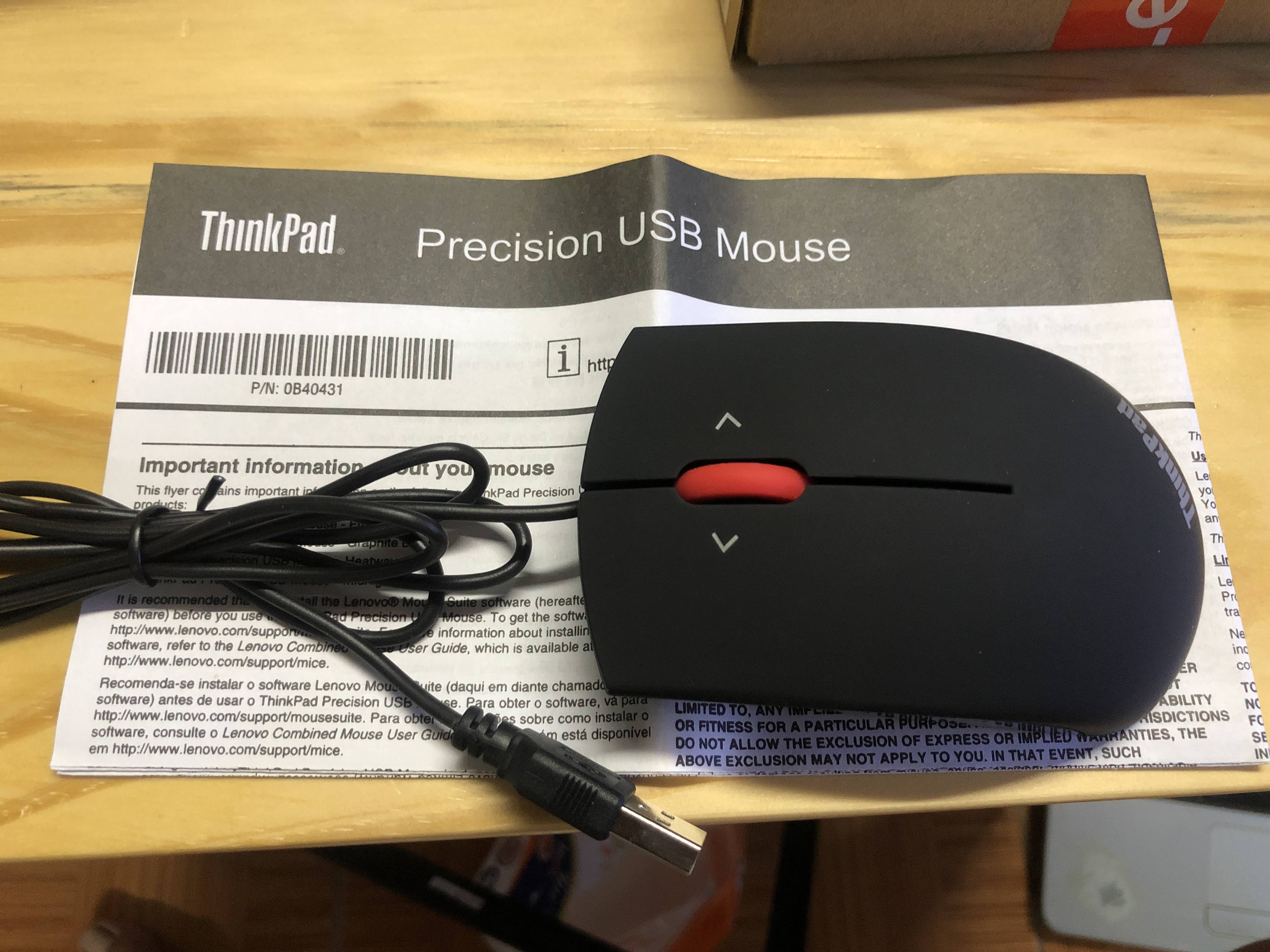 CHUỘT CÓ DÂY LENOVO THINKPAD 0B47153 Màu Đen