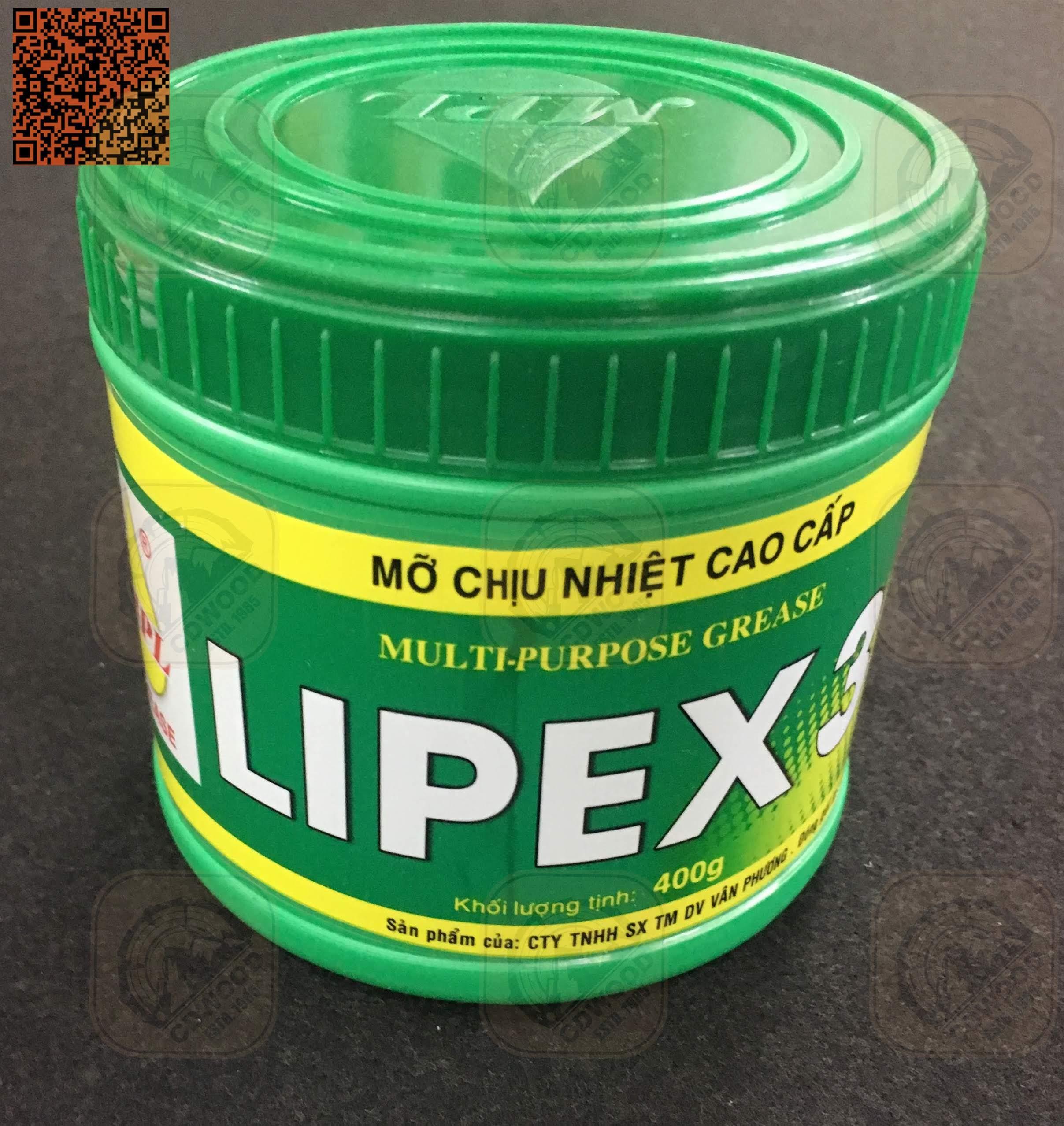 Mỡ bò chịu nhiệt Lipex lon 400g
