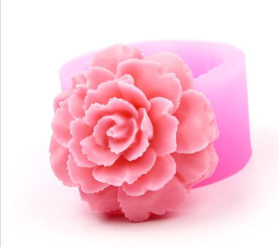 Khuôn rau câu silicon 4D hoa phù dung