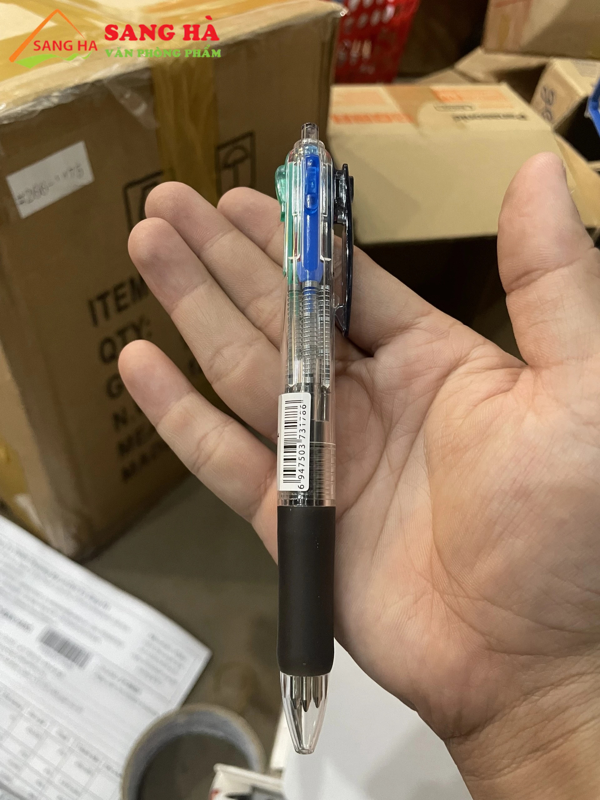 Bút Bi 4 Ngòi M&G 0.7mm ABP80371 Nét to mịn, mực ra đều