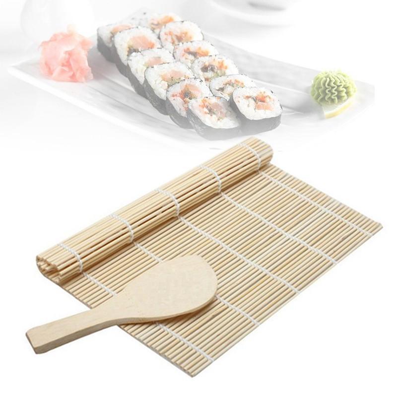 Dụng cụ cuộn sushi bằng gỗ, tiện lợi