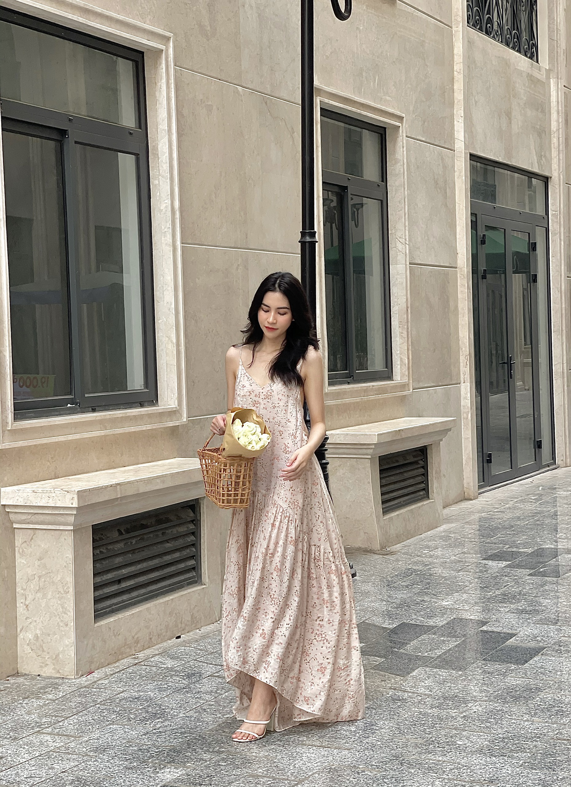 LEMONCHIC - Đầm maxi hoa - D157