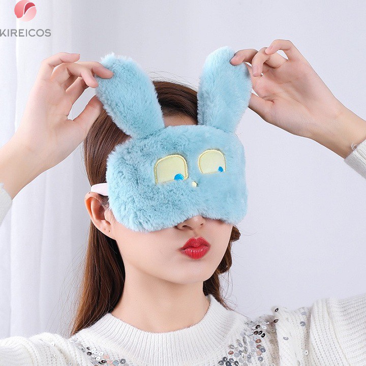 Bịt Mắt Ngủ Miếng Che Mắt Ngủ Có Túi Gel Cao Cấp Lông Nhân Tạo Dễ Thương
