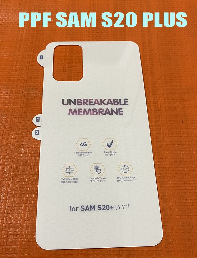 Miếng Dán PPF DẺO BÓNG - NHÁM Chống Vân Tay Samsung S20+ Plus