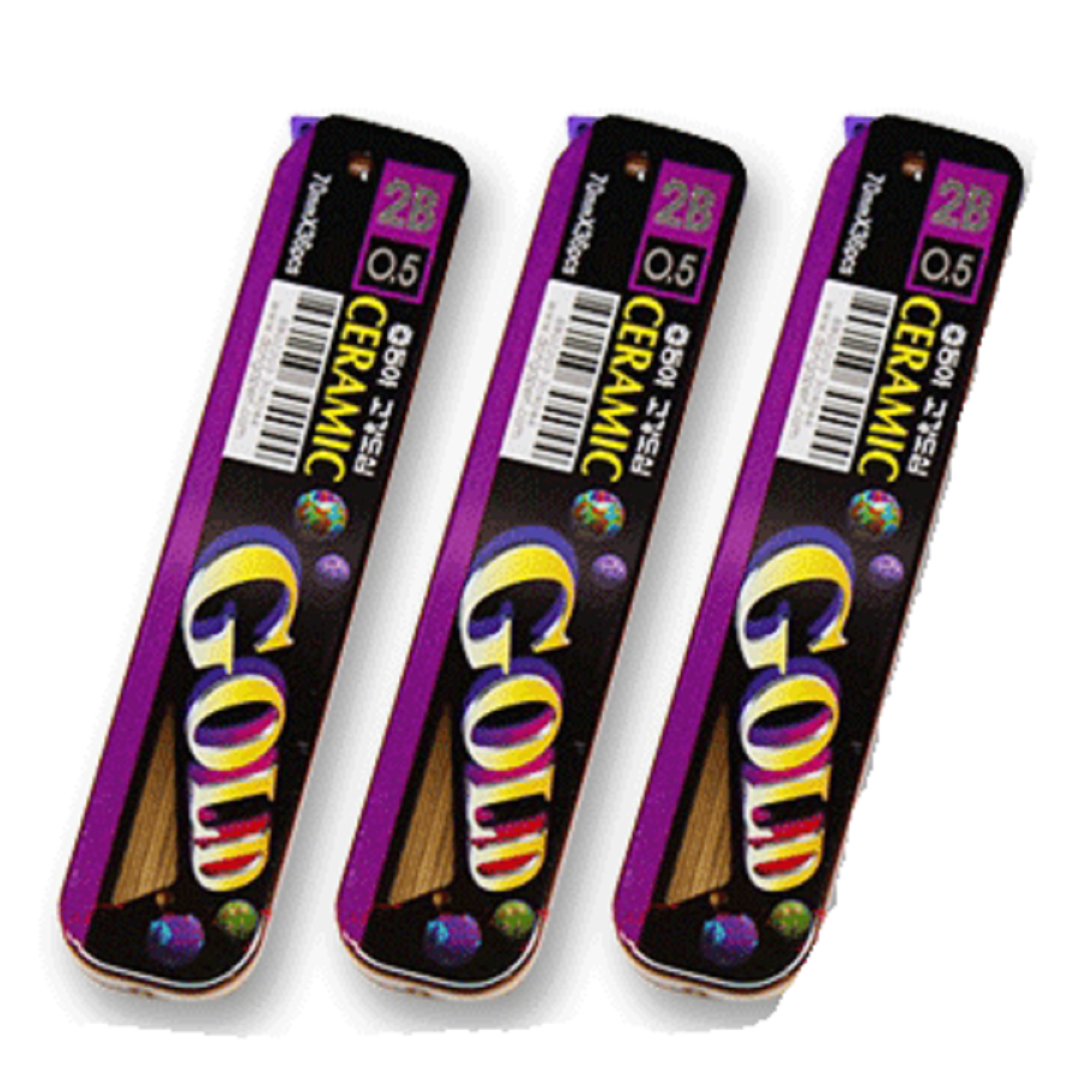 Ruột chì gold 0.5mm - độ đậm 2b - tép 30 ngòi - chính hãng d.a p&t vpp làn gió mới