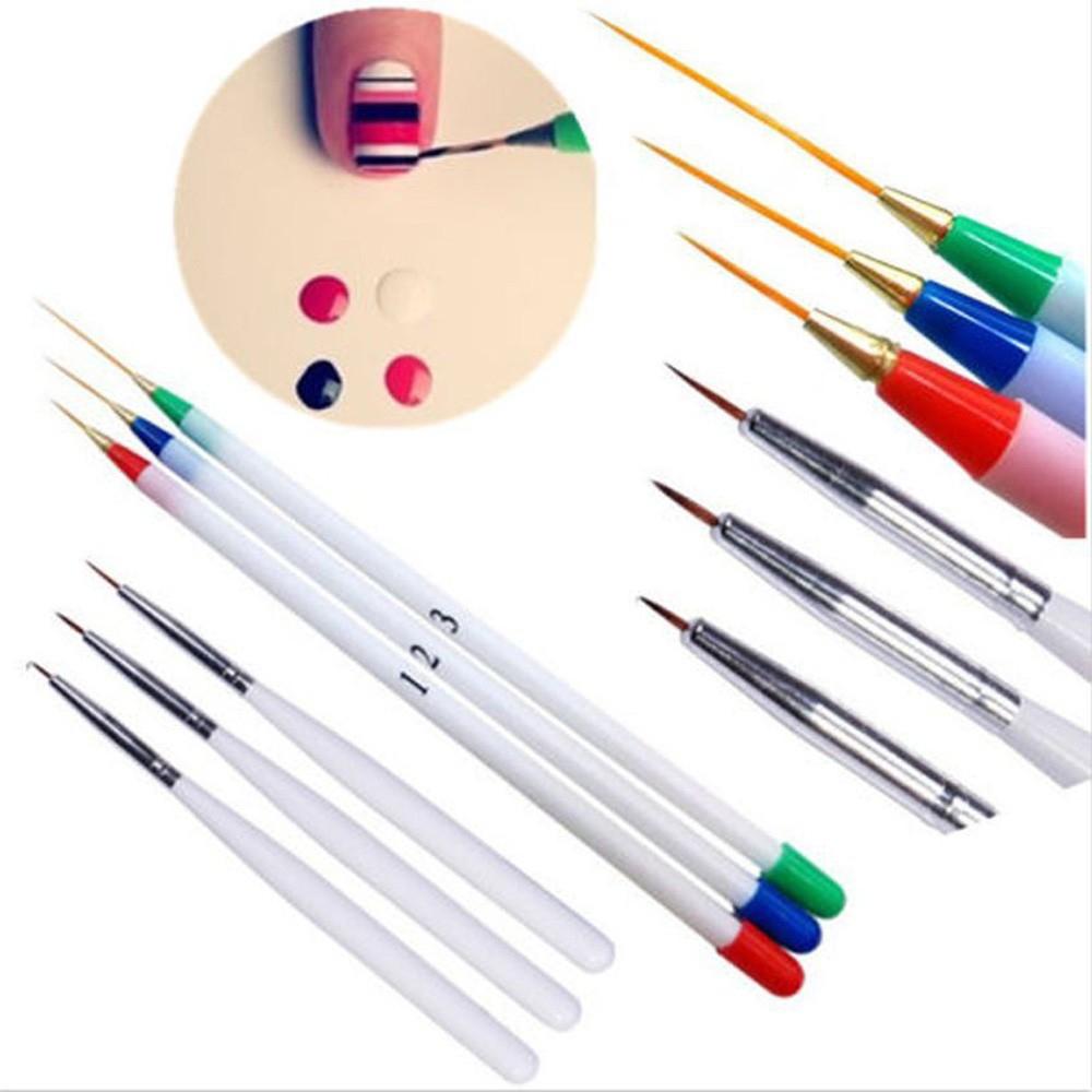 [HCM]Set 6 cây cọ vẽ móng nét nhỏ