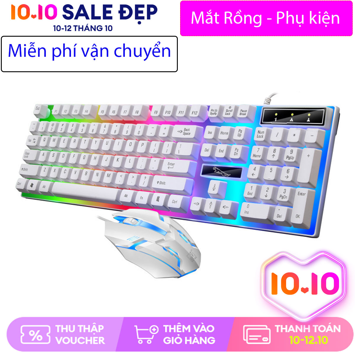 Bộ bàn phím và chuột G21B/ LIMEIDE T11 chuyên Game Led nhiều màu siêu đẹp