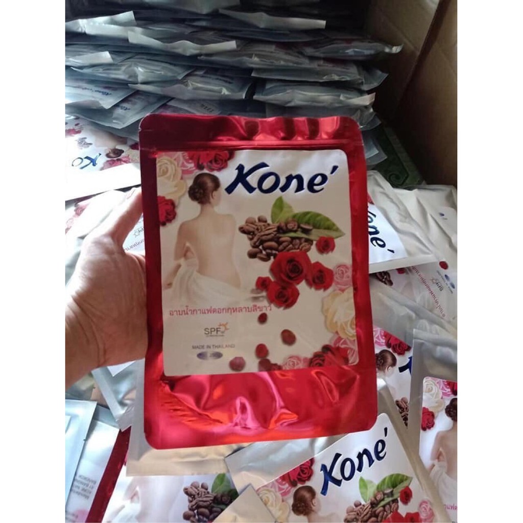 [HCM]COMBO 5 GÓI Ủ TRẮNG KONE TINH CHẤT CAFE & HOA HỒNG