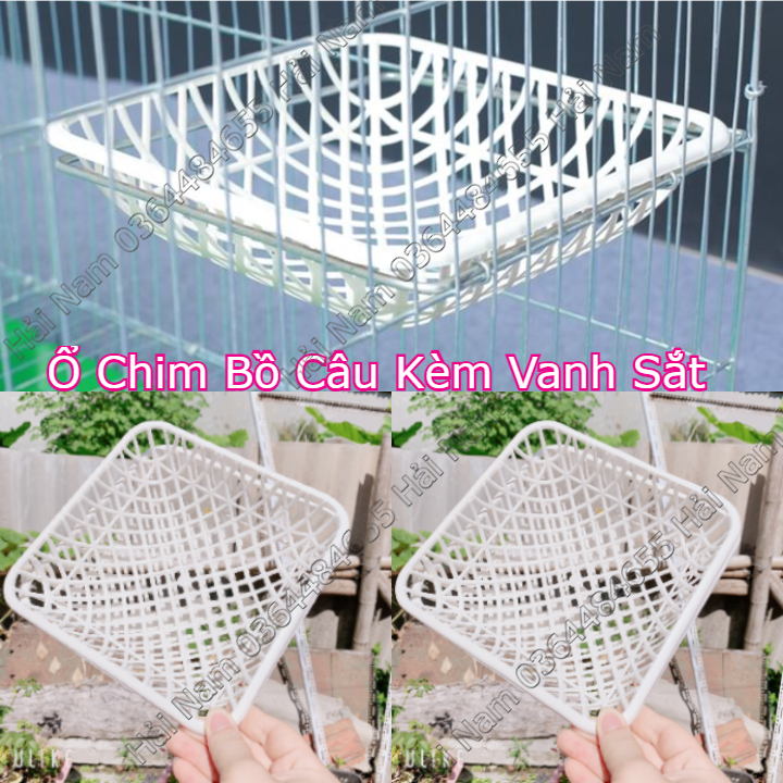 Combo 50 ổ đẻ cho chim bồ câu có vanh sắt- Ổ chim bồ câu bằng nhựa