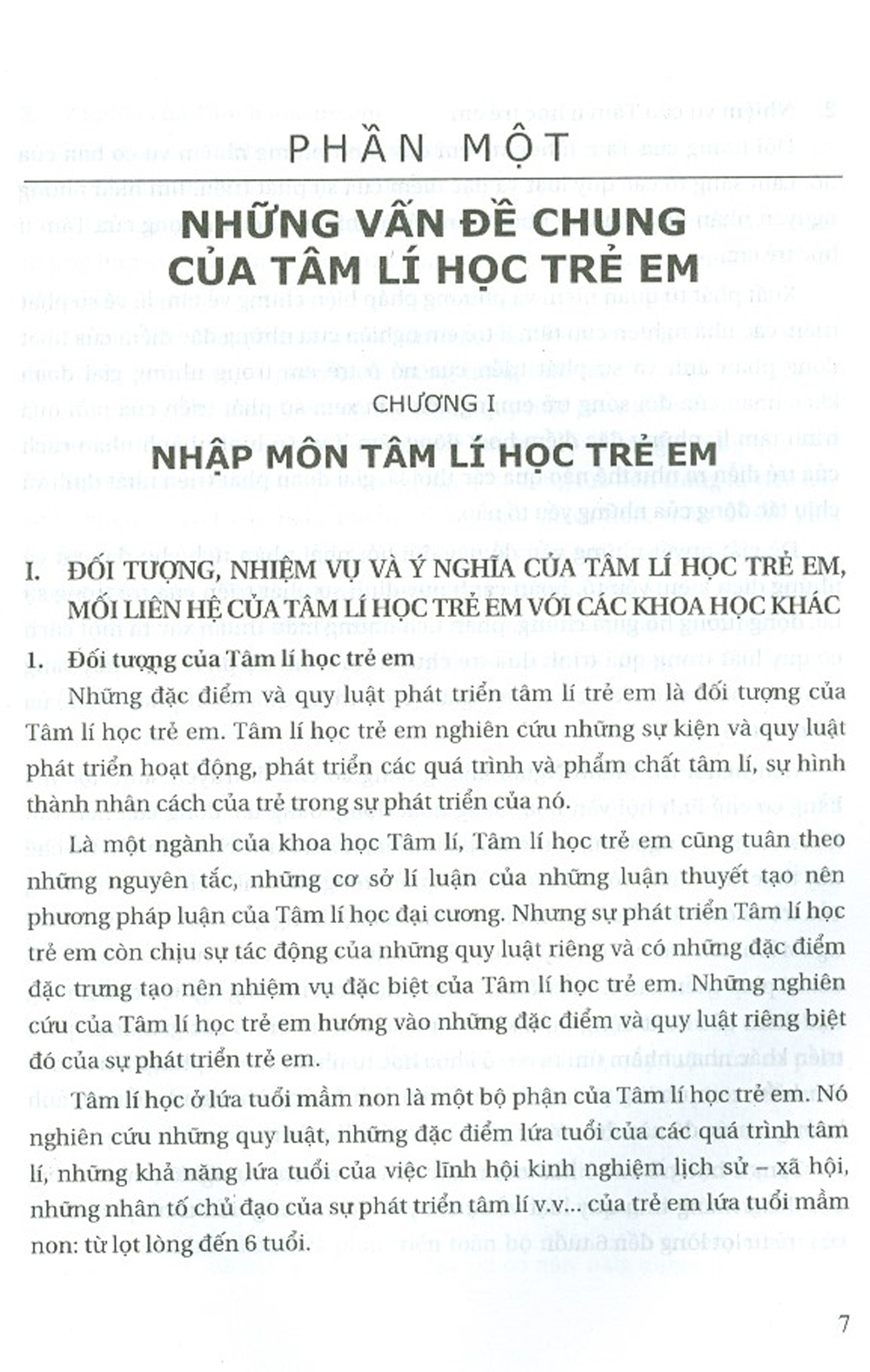 Tâm Lí Học Trẻ Em Lứa Tuổi Mầm Non