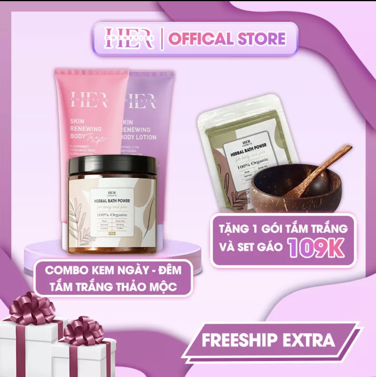 Combo dưỡng trắng tối ưu hiệu quả
