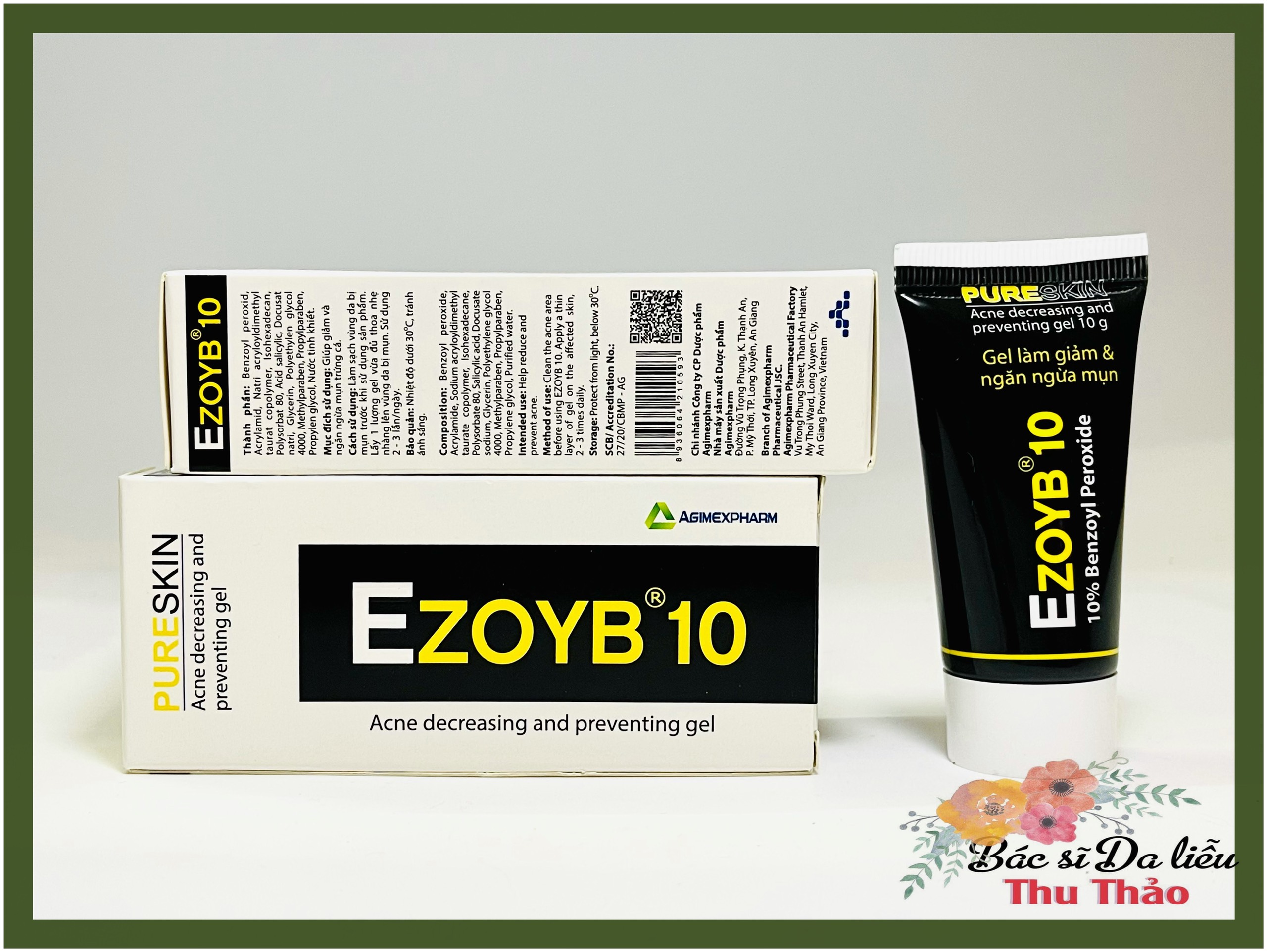 [HCM][10g] GEL GIẢM MỤN EZOYB 10 ( BENZOYL PEROXIDE - BPO 10%)